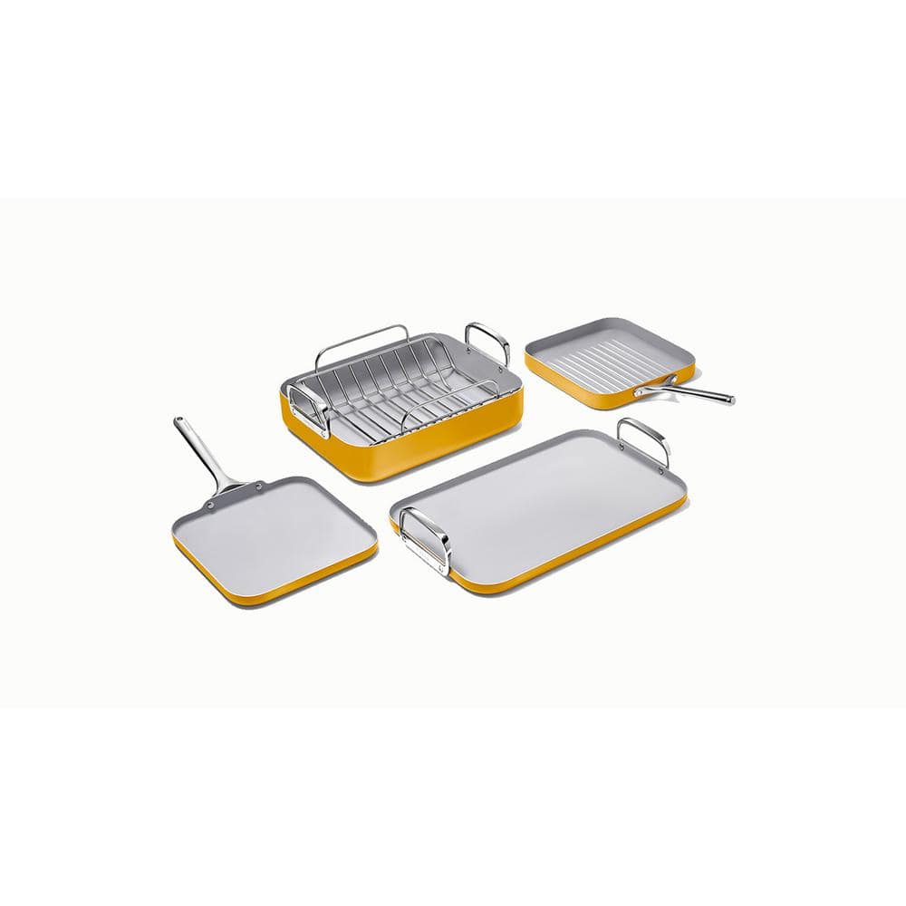 Marigold Non-Stick Ceramic Square Cookware Set