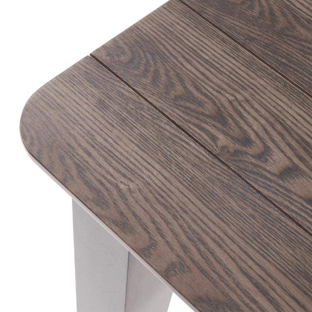 Contemporary Handcrafted Gray Wood Rectangular Dining Table for Eight