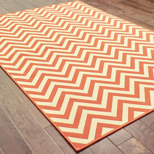 Breakwater Terracotta 9 ft. x 13 ft. Area Rug