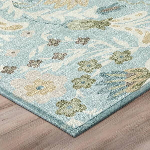 Chantille Machine Washable Indoor/Outdoor Abstract ACN3049 Sky 9 ft. x 12 ft. Area Rug