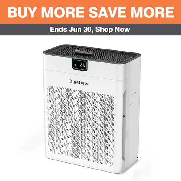 Edendirect 1100 sq. ft. H13 HEPA Console Air Purifier in White with PM2. 5 Sensor, Sleep Mode, for Pet Fur, Pollen, Cooking Smell