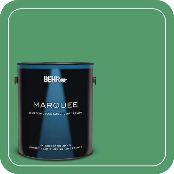 BEHR MARQUEE 1 gal. #P410-6 Solitary Tree Satin Enamel Exterior Paint & Primer