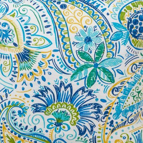 Baltic Blue and Green Polyester Outdoor Lumbar Pillow Set