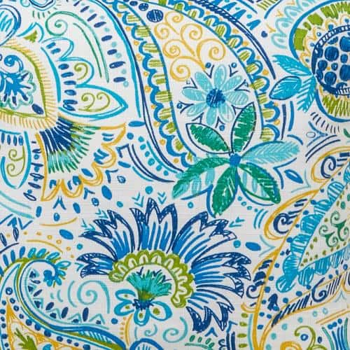 Baltic Paisley Lumbar Outdoor Throw Pillow (2-Pack)