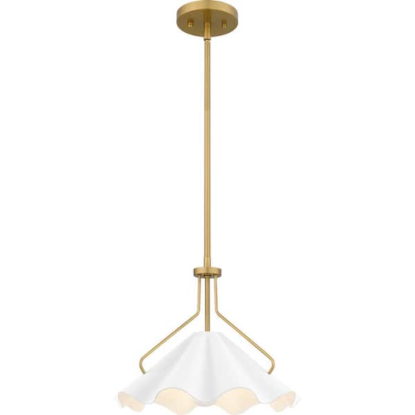 Quoizel Mejia 1-Light Aged Brass Pendant Light