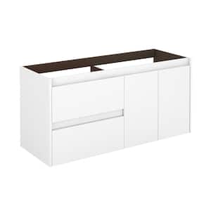 Ambra 47.5 in. W x 17.6 in. D x 21.8 in. H Bath Vanity Cabinet Only in Glossy White