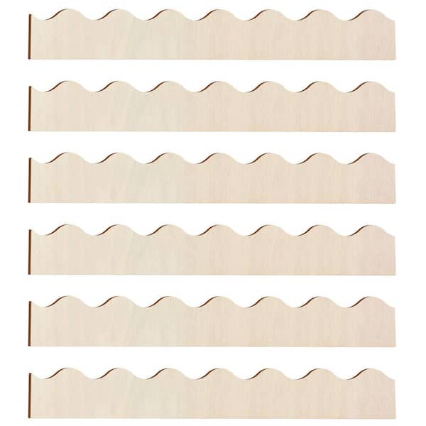 1.57 in. x 1.3 ft. Composite Material Wall Edge for Drywall Home Cabinet and Window Door DIY, Natural (6-Pack)