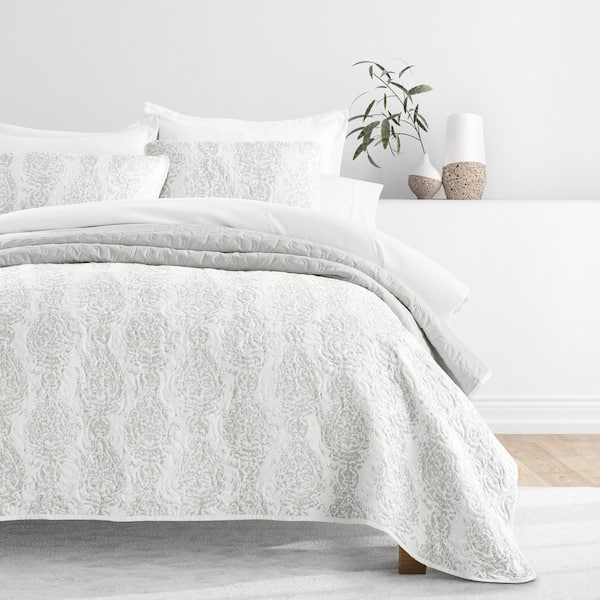 Damask - Quilts & Coverlets - The Home Depot