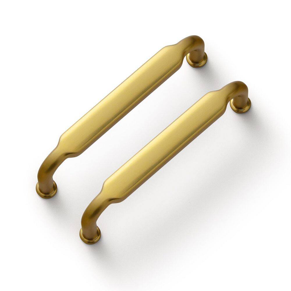 12-Pack 3-3/4 in. (96mm) Modern Brushed Gold Zinc Alloy Cabinet Bar Pulls price history on PriceWatchPro