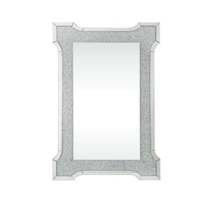Noralie 1 in. x 47 in. Glam Rectangle Framed Silver Decorative Mirror