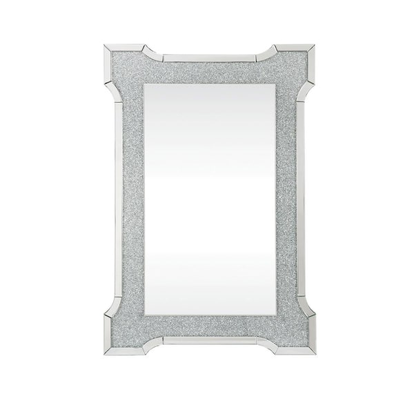 ACME FURNITURE Noralie 1 in. x 47 in. Glam Rectangle Framed Silver Decorative Mirror