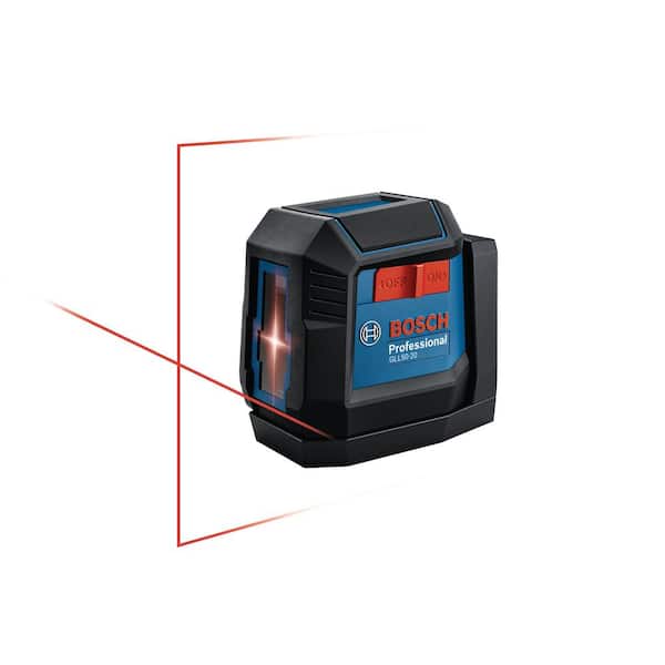 50 ft. Dual Power Battery Red Beam Self-Leveling Cross-Line Laser Level with 3.7-Volt Lithium-Ion 1.0 Ah Battery