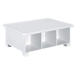 40 in. W x 15 in. H White 6-Cube Activity Table