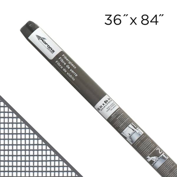 Saint-Gobain ADFORS 36 in. x 84 in. Gray Fiberglass Window Screen