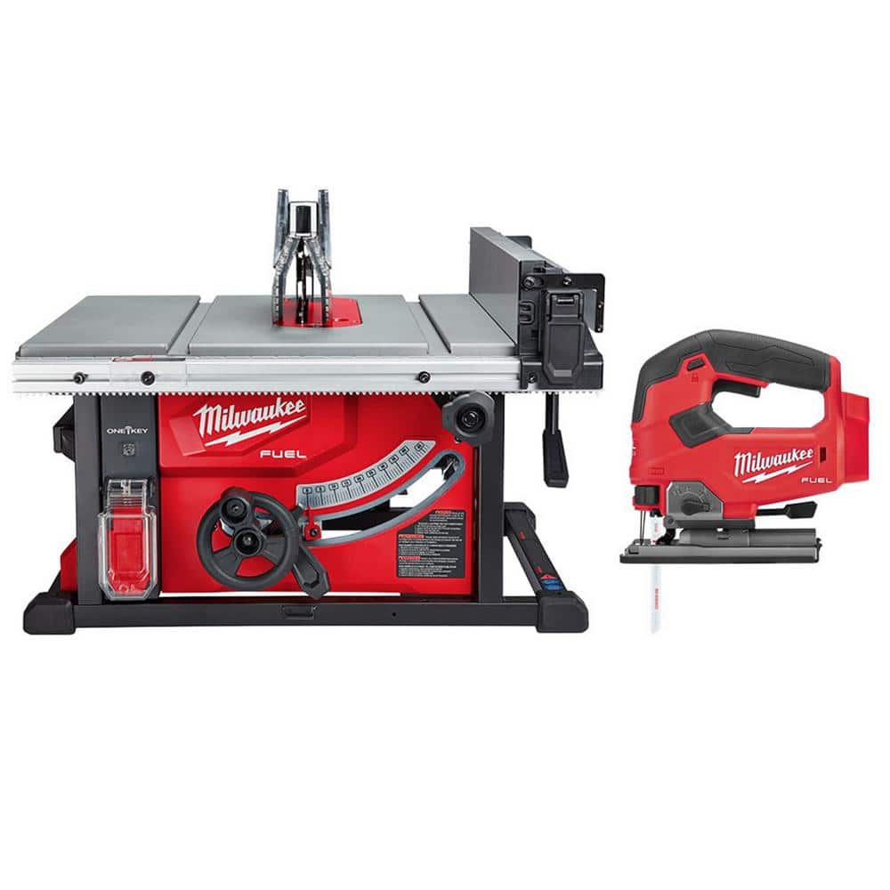 Milwaukee M18 FUEL ONE-KEY 18-Volt Lithium-Ion Brushless Cordless 8-1/4 in. Table Saw W/ Jig Saw (Tool-Only) -  2736-20-2737