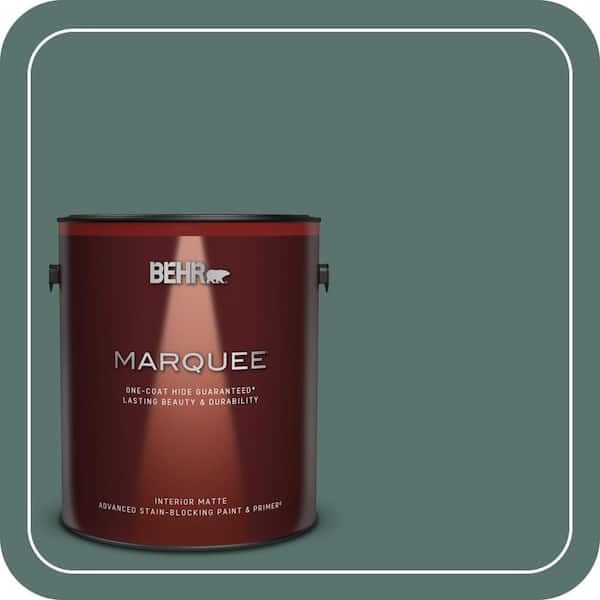 BEHR MARQUEE 1 gal. Home Decorators Collection #HDC-WR16-04 Noble Fir Matte Interior Paint & Primer