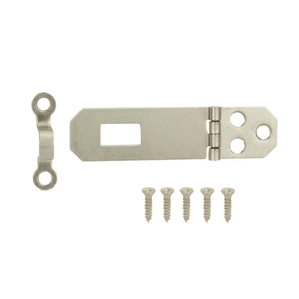 3/4 in. x 2-7/64 in. Satin Nickel Decorative Hasp