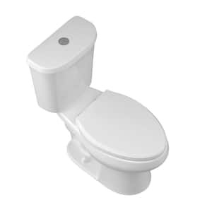 12 in. Rough-in 2-Piece Toilet 1.1/1.6 GPF Toilets Dual Flush Round Softclose Toilet in White Seat Included