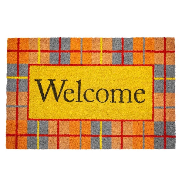 Calloway Mills Fall Plaid, 17 in. x 29 in. Coir & Vinyl Door Mat
