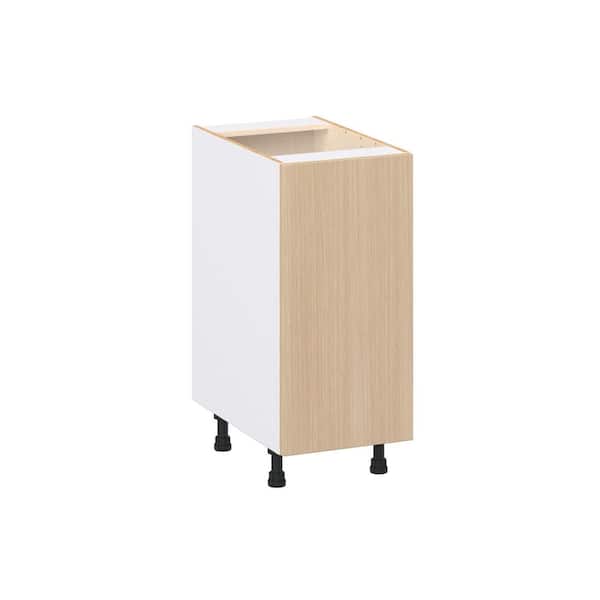 J COLLECTION Timberline 15 in. W x 24.5 in. D x 34.5 in. H Assembled Shaker Full Height Door Base Kitchen Cabinet in Mojavi Oak