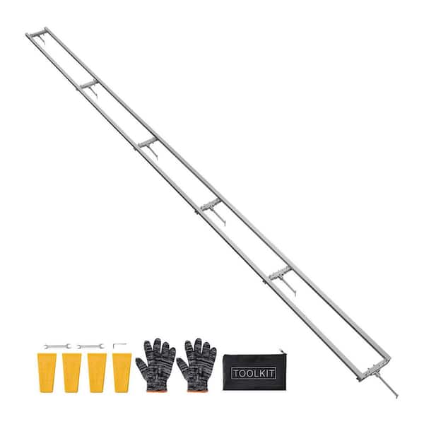 Rail Mill Guide System, 15 ft. 6 Crossbar Chainsaw Mill Kits, Aluminum Saw Milling Rails System Works with Chainsaw