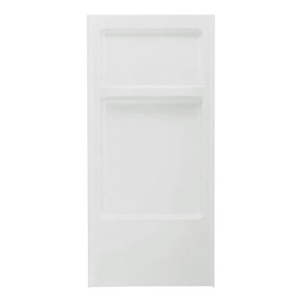 STERLING Advantage 32 in. x 2-7/8 in. x 66-1/4 in. 1-Piece Direct-to-Stud Shower Back Wall in White