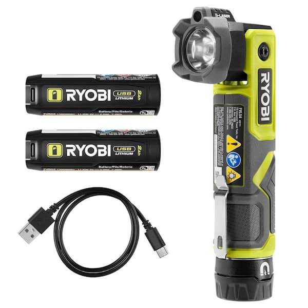 USB Lithium Pivoting 625 Lumens Head Light Kit with 2.0 Ah Battery, Charging Cable, and USB Lithium 2.0 Ah Battery