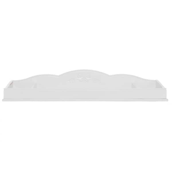 Evolur Aurora Frost Changing Tray Full Assembly I Lasting Quality I Intricate Ribbon Bow Scrollwork