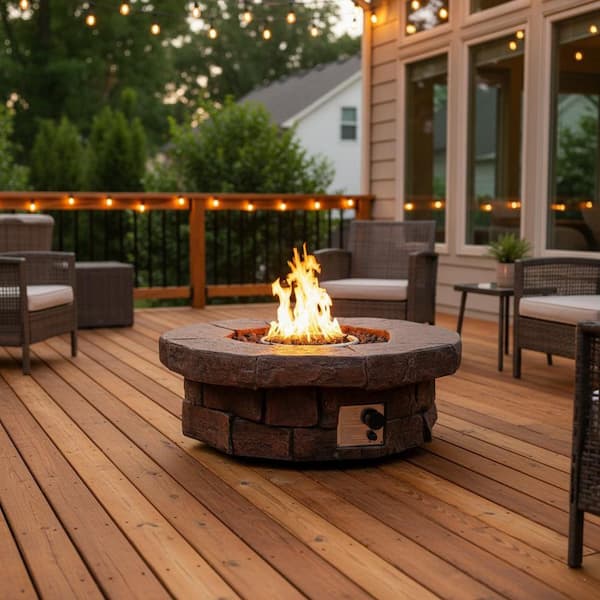 Teamson Home x Round Stone Look Outdoor