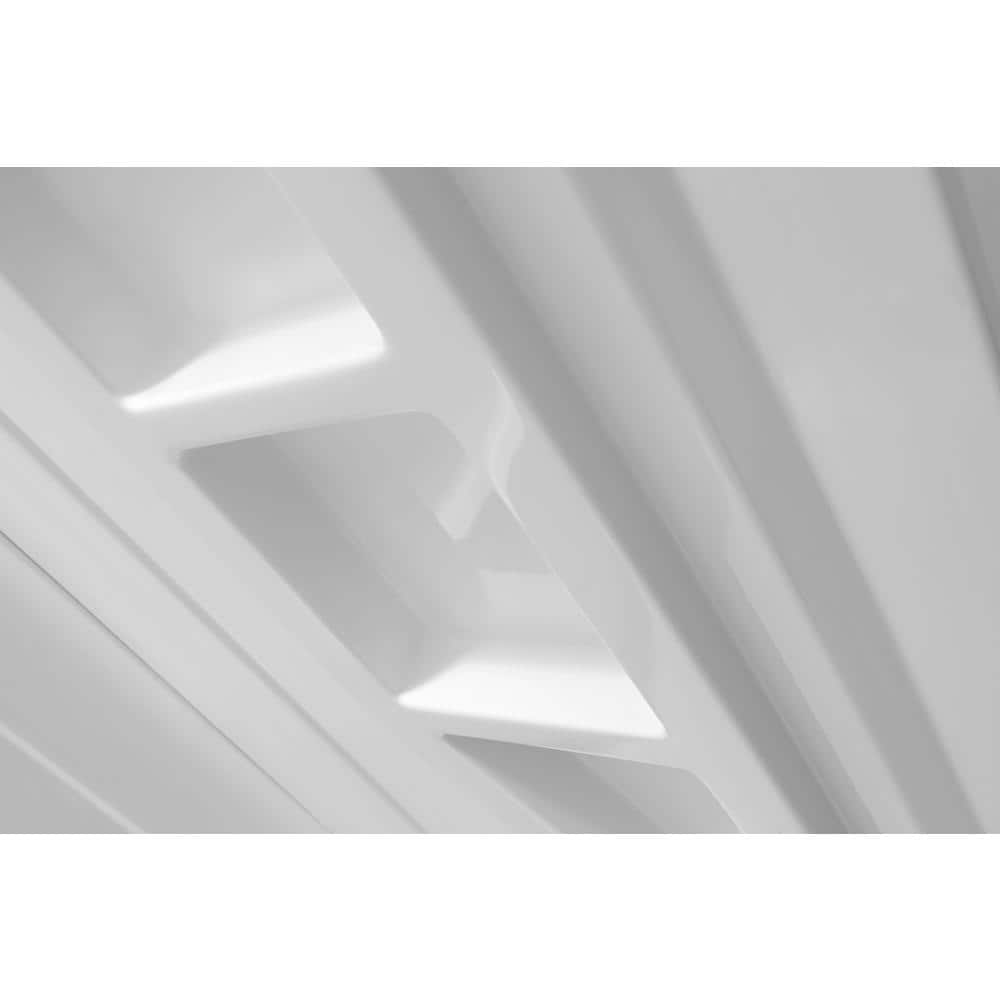 Rose 48'' x 36'' White Acrylic Shower Wall System