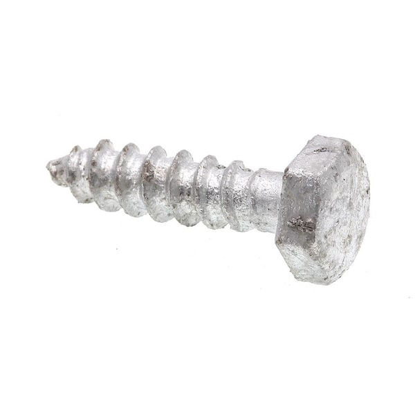 Prime-Line 1/4 in. x 1 in. A307 Grade A Hot Dip Galvanized Steel Hex Lag Screws (25-Pack)