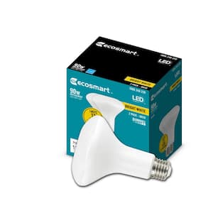 90-Watt Equivalent BR30 Dimmable ENERGY STAR LED Light Bulb Bright White (2-Pack)
