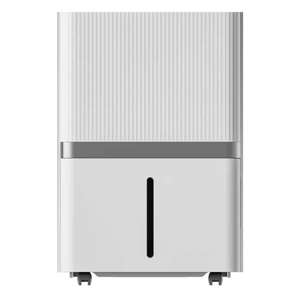 75 pt. 4000 sq. ft. Portable Dehumidifier for Home in White, with Drain Hose, Bucket, Adjustable Dry Wind Direction