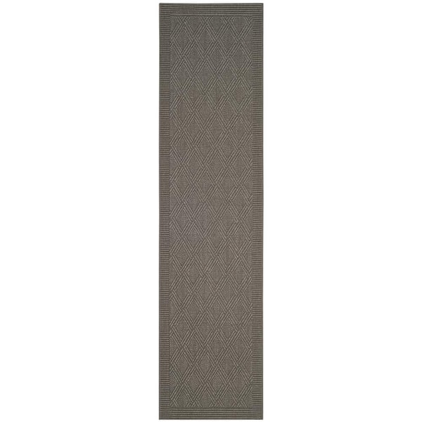 SAFAVIEH Palm Beach Ash 2 ft. x 8 ft. Border Runner Rug