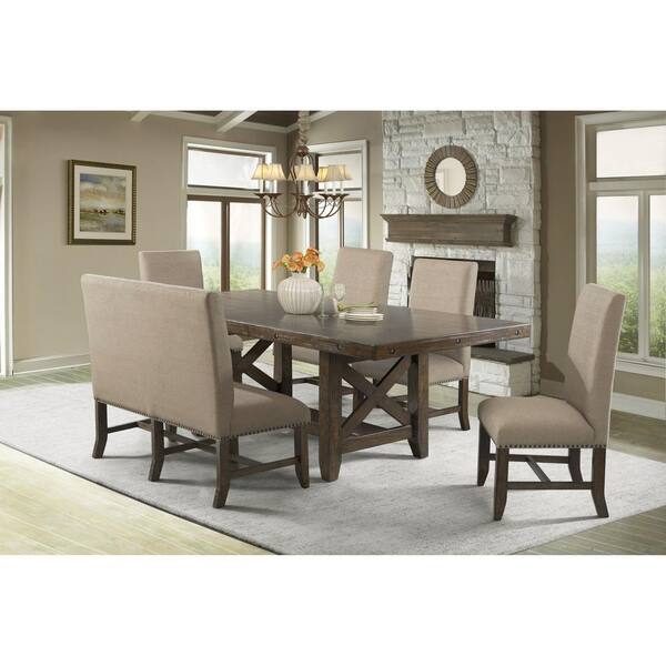 francis dining table and side chairs