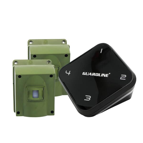 Guardline 1/4 Mile Long Range Wireless Driveway Alarm with 2-Sensor Kit