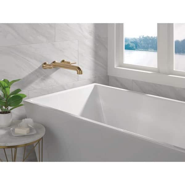 Trinsic Gold 2-Handle Wall-Mount Tub Filler Trim Kit in Champagne Bronze (Valve Not Included)