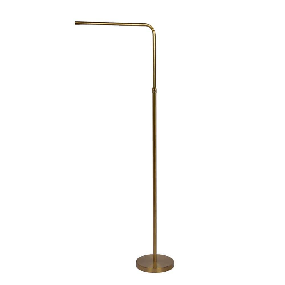 63 in. Gold Modern 1-Light Smart 1-Way (On/Off) Lantern Floor Lamp for Living Room with Adjustable Led Round Base price history on PriceWatchPro