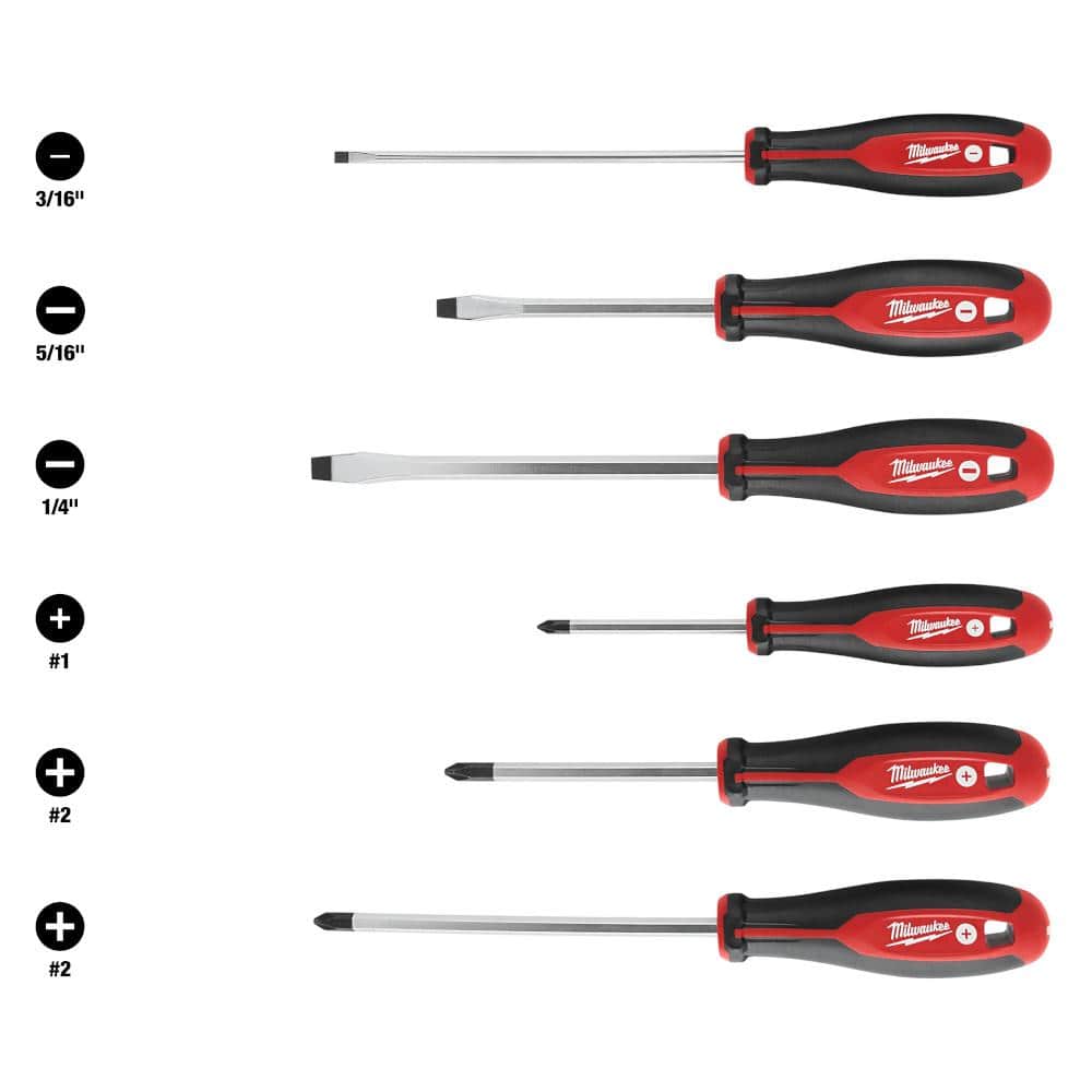 flathead screwdriver sizes