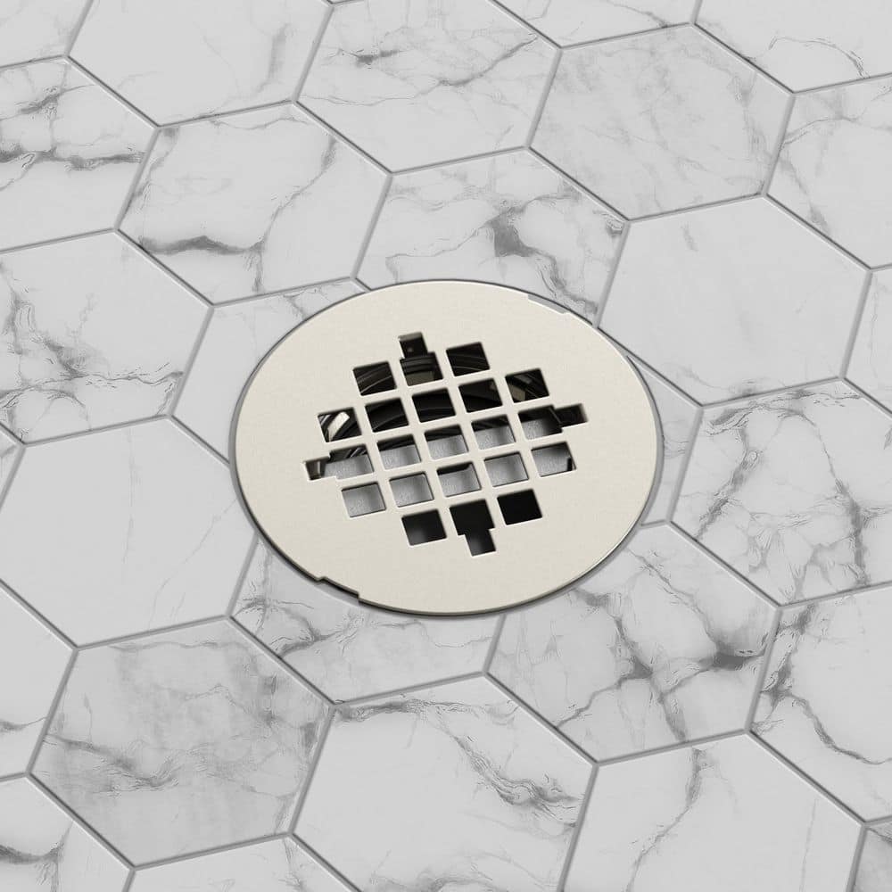 SlimLine 2 in. Round Shower Drain, Brushed Nickel price history on PriceWatchPro
