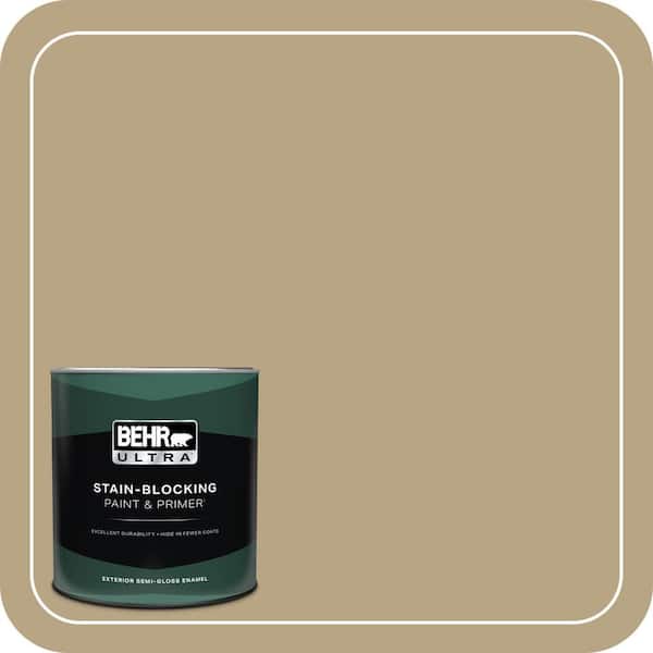 BEHR ULTRA 1 qt. Home Decorators Collection #HDC-CT-07 Country Cork Semi-Gloss Enamel Exterior Paint & Primer