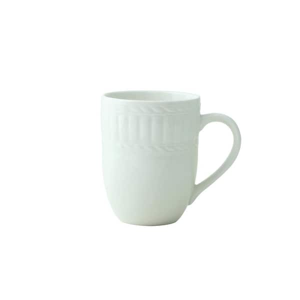 MALACASA Elisa Ivory White Porcelain 16 oz. Coffee Mug for Coffee, Tea,  Cocoa, Set of 6 ELISA-6MUGS - The Home Depot