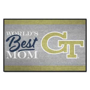 Georgia Tech Yellow Jackets World's Best Mom Starter Mat Accent Rug - 19in. x 30in.