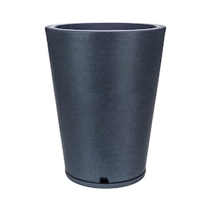 Genebra Medium Dark Grey Plastic Resin Indoor and Outdoor Planter Bowl