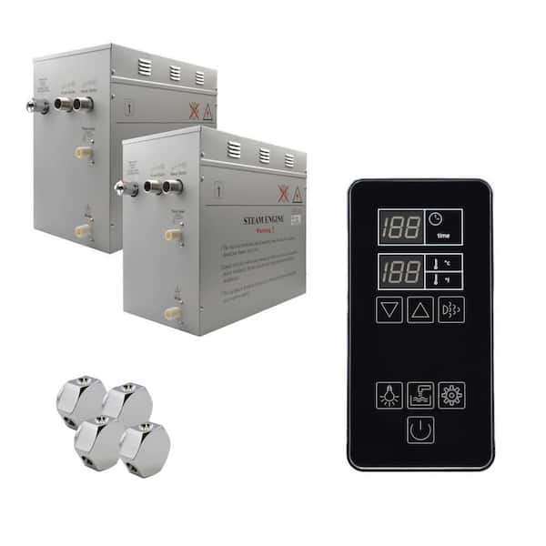 Superior SteamPoint 24kW Steam Bath Generators, Self-Draining with Digital Keypad in Black