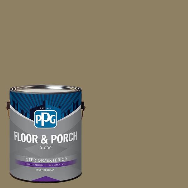 PPG 1 gal. PPG1026-6 Bronze Statue Satin Interior/Exterior Floor and Porch Paint