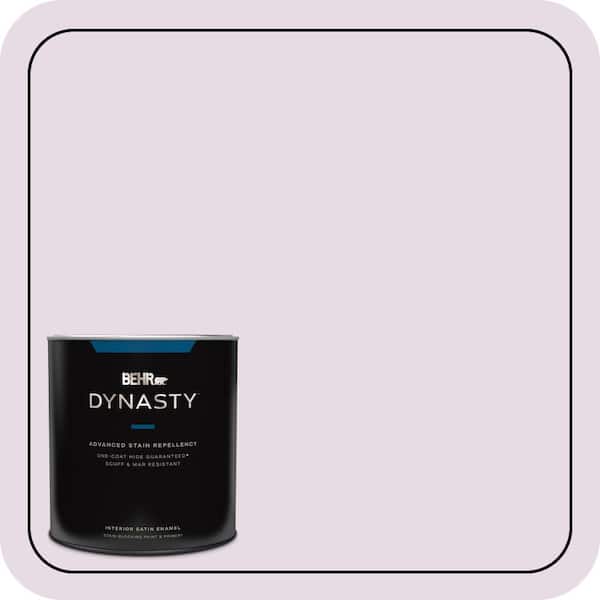 BEHR DYNASTY 1 qt. #680E-2 Iced Mauve Satin Enamel Interior Stain-Blocking Paint and Primer