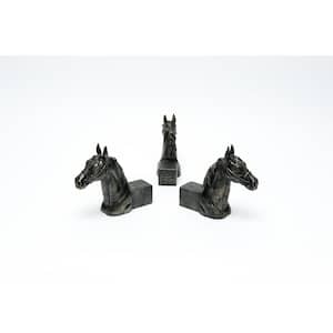 Potty Feet S/3 Antique Bronze Horses Head