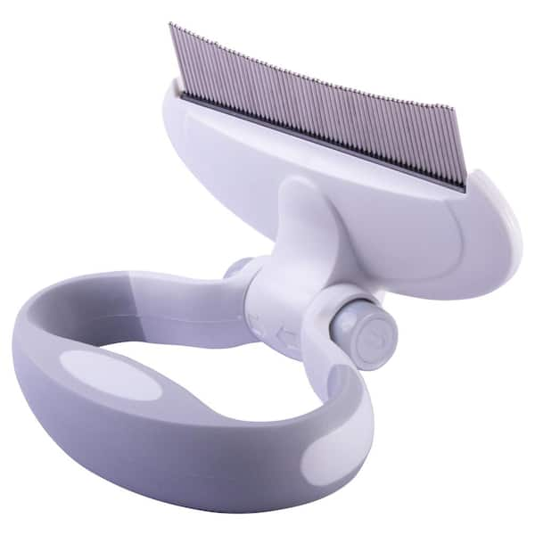 Pet Life 'Gyrater' Travel Self-Cleaning Swivel Grooming Slicker Pet Brush