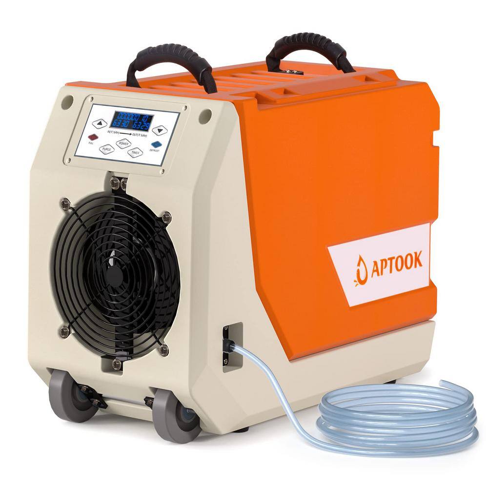 180 pt. 6,000 sq.ft. Bucketless Commercial Dehumidifier in. Oranges/Peaches
